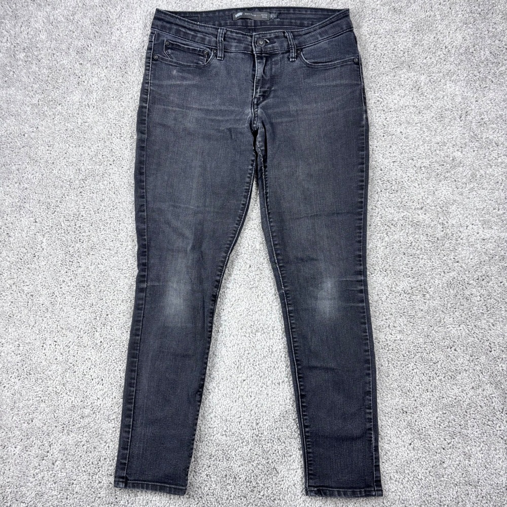 Levis Demi Curve Mid Rise Skinny Jeans Womens 6/28 Faded Black 05411-0097